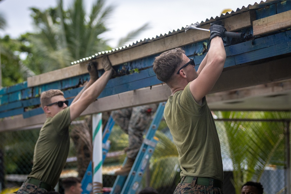 KM23: Mwan Elementary School Rain Gutter Installation Project