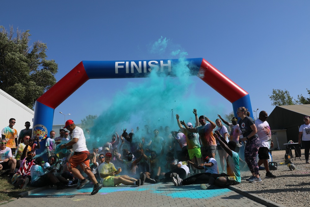 5k at MK, color run fun in the sun