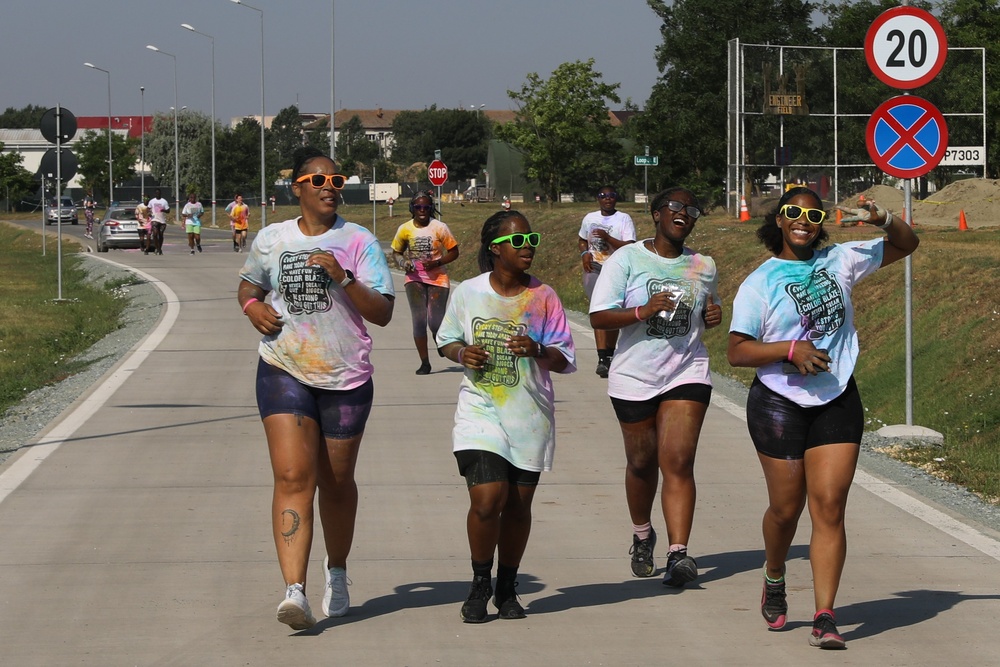 5k at MK, color run fun in the sun