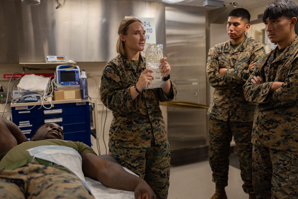 U.S. Navy Corpsmen Conduct Valkyrie Training