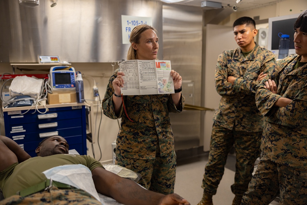 U.S. Navy Corpsmen Conduct Valkyrie Training