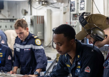 USS Bataan Sailors conduct engineering drills