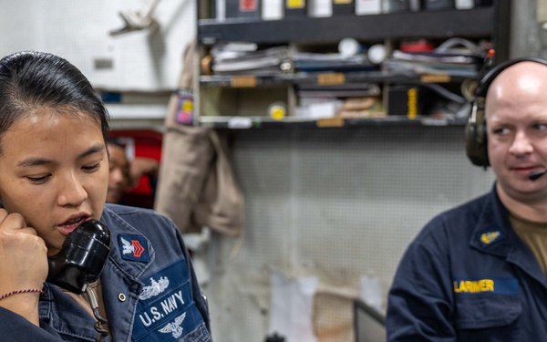 USS Bataan Sailors conduct engineering drills