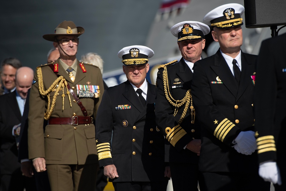 USS Canberra Commissioning in Sydney Australia