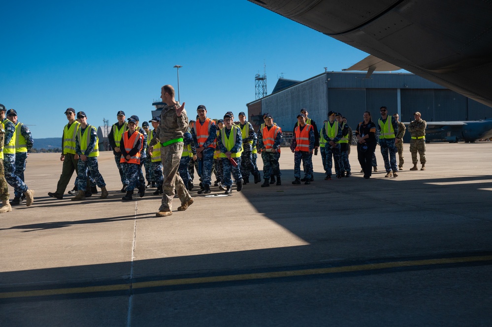Talisman Sabre 23 | 17th SOS Hosts Static Display for Australian Air Force Cadets