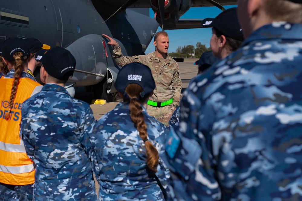 Talisman Sabre 23 | 17th SOS Hosts Static Display for Australian Air Force Cadets