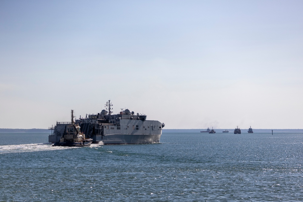 USNS Millinocket departs Darwin in support of Talisman Sabre 23