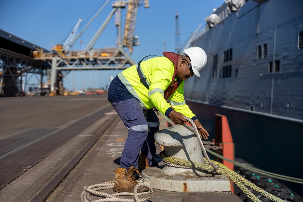 USNS Millinocket departs in support of MRF-D during Exercise Talisman Sabre 23