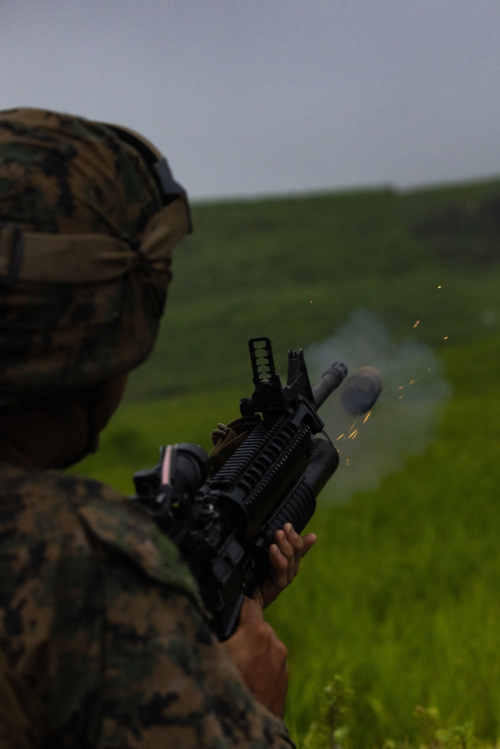 MWSS-171 Marines Conduct M203 and Mark 19 Grenade Launcher Live-Fire