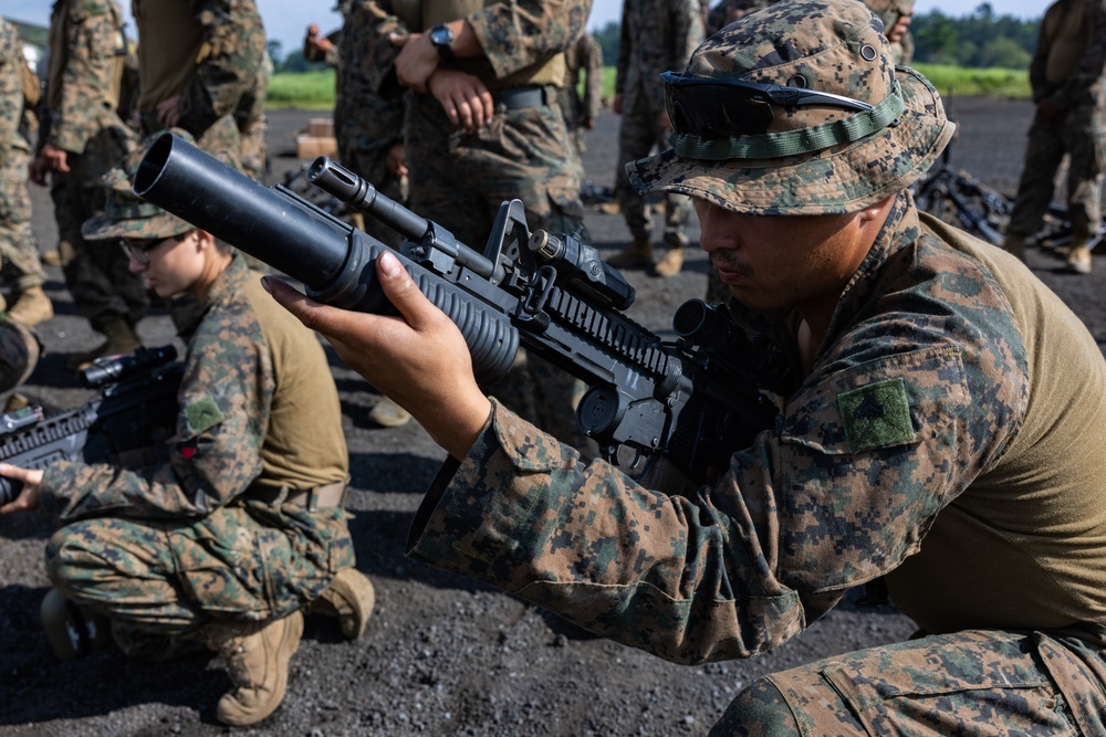 MWSS-171 Marines Conduct M203 and Mark 19 Grenade Launcher Live-Fire