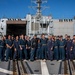 USS Rafael Peralta conducts a SWO pinning