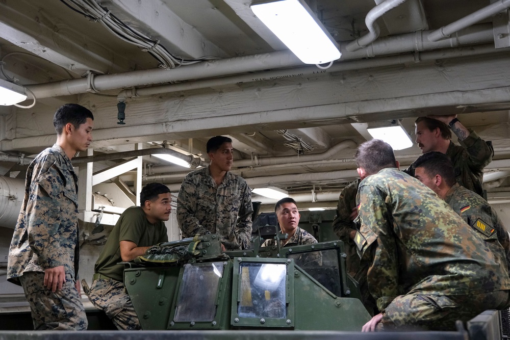 Truck Rehearsals aboard the USS New Orleans during Talisman Sabre 23