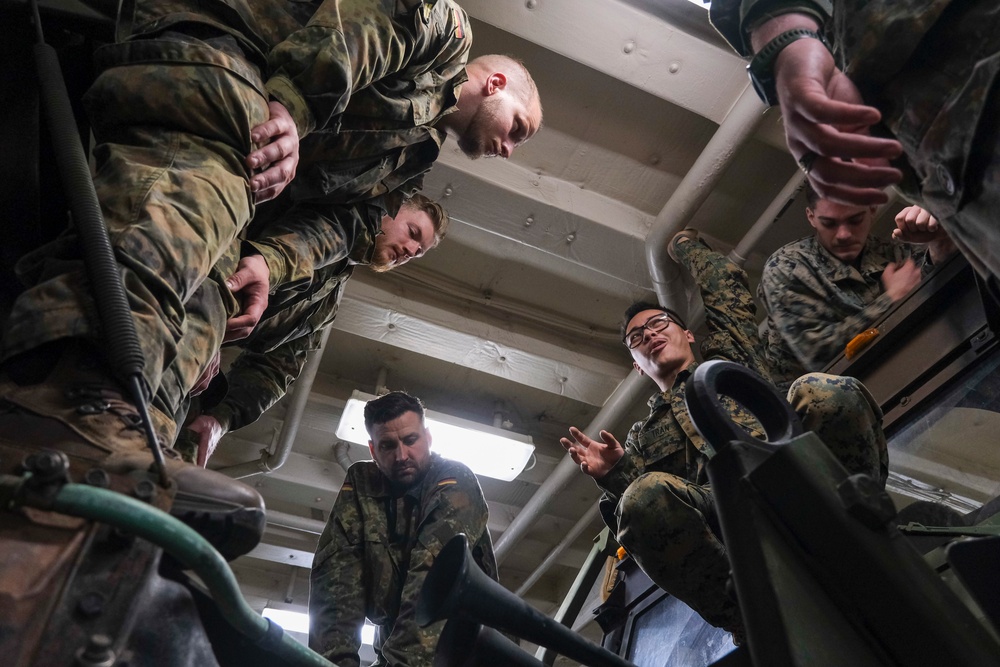 Truck Rehearsals aboard the USS New Orleans during Talisman Sabre 23