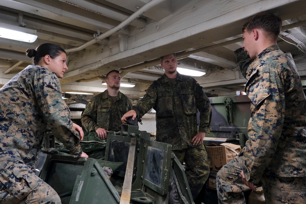 Truck Rehearsals aboard the USS New Orleans during Talisman Sabre 23