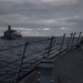 USS Rafael Peralta (DDG 115) conducts a replenishment-at-sea with the Military Sealift Command fleet replenishment oiler USNS Tippecanoe (T-AO 199)