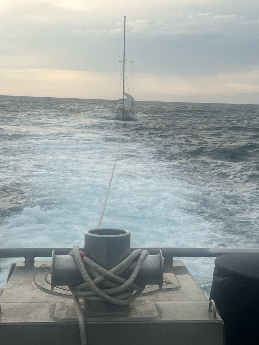 Coast Guard assists 3 aboard disabled sailing vessel off Vilano Beach