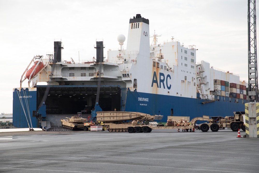 2nd Armored Brigade Combat Team Conducts Port Operations for Operation Atlantic Resolve