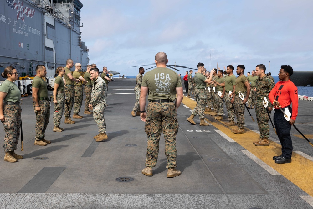 USS Bataan Sailors and Marines conduct corporals sourse