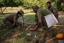 KM23: PNGDF Hosts Fire-Starting Class for U.S. Marines, Sailors