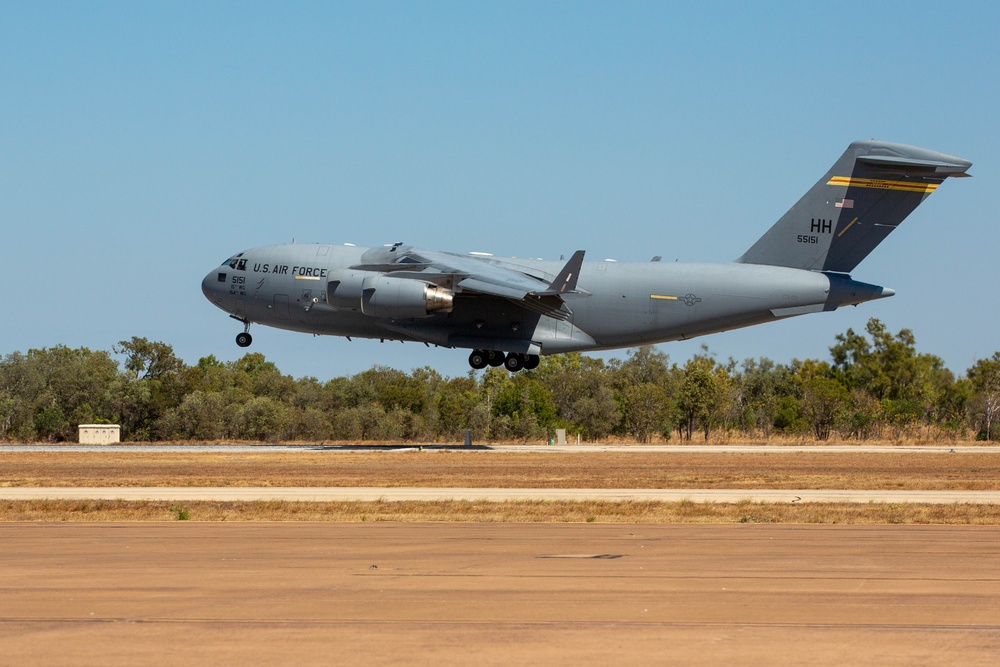 Aircraft arrive at Tindal