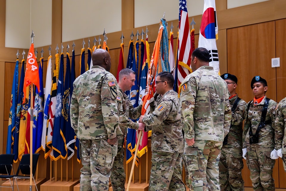 304th Expeditionary Signal Battalion Enhanced Change of Responsability ceremony