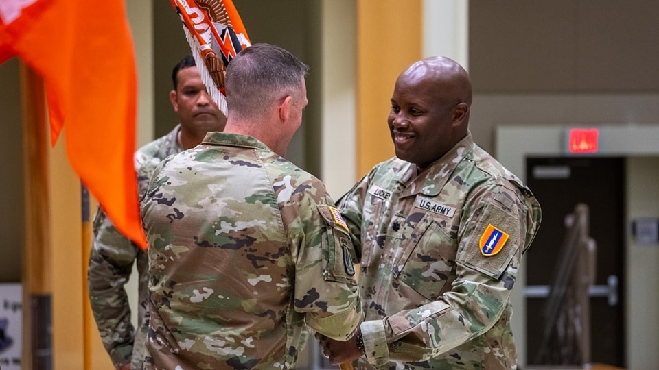 304th Expeditionary Signal Battalion Enhanced Change of Responsability ceremony