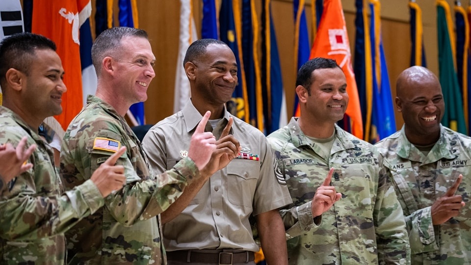 304th Expeditionary Signal Battalion Enhanced Change of Responsability ceremony