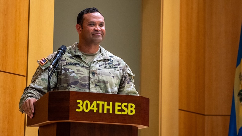 304th Expeditionary Signal Battalion Enhanced Change of Responsability ceremony