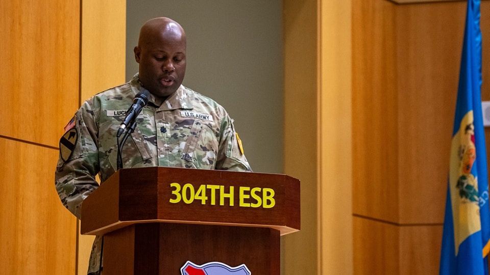 304th Expeditionary Signal Battalion Enhanced Change of Responsability ceremony