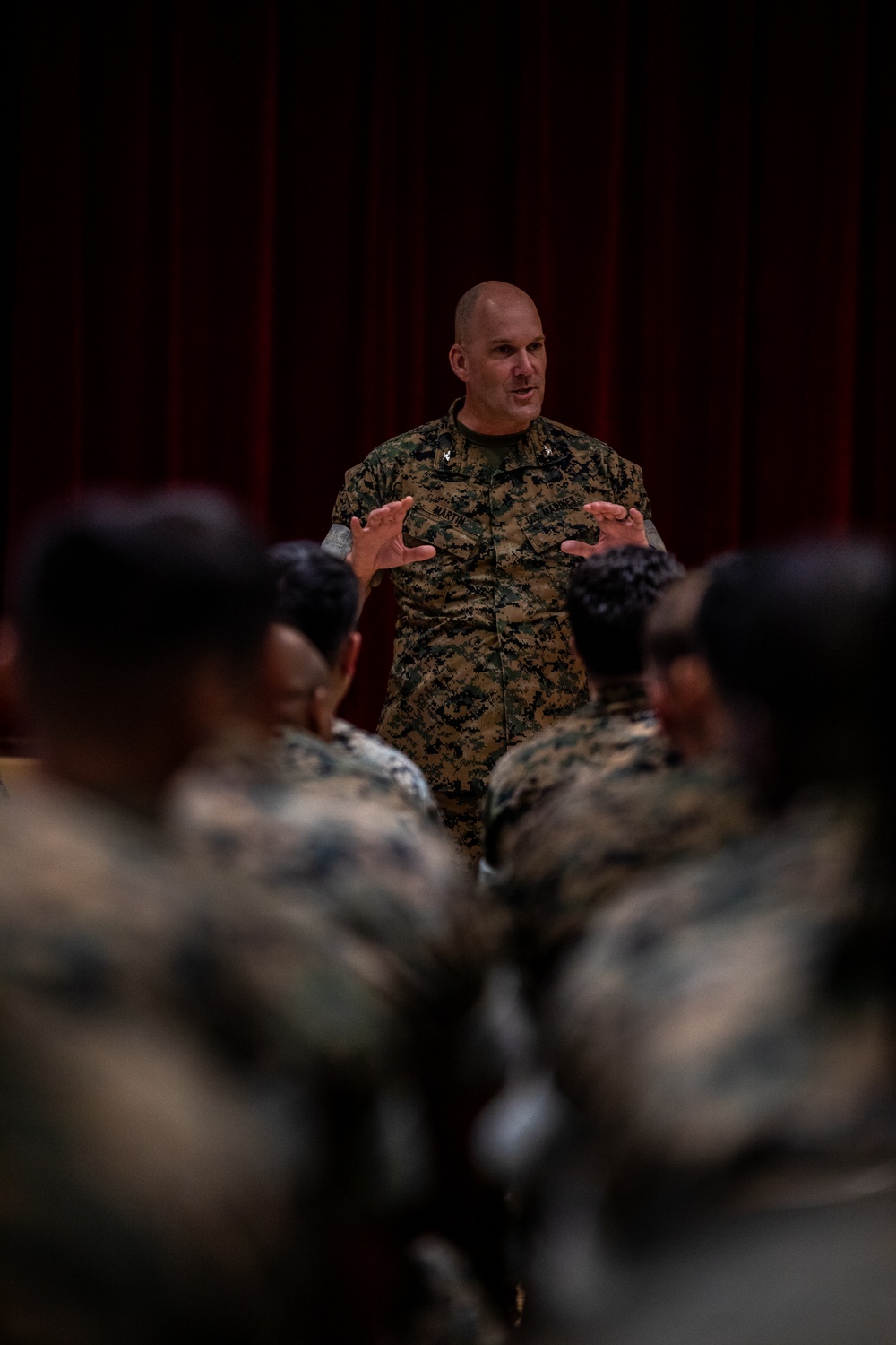 III MIG Commander speaks to front line leaders on the effort to retain our best and brightest