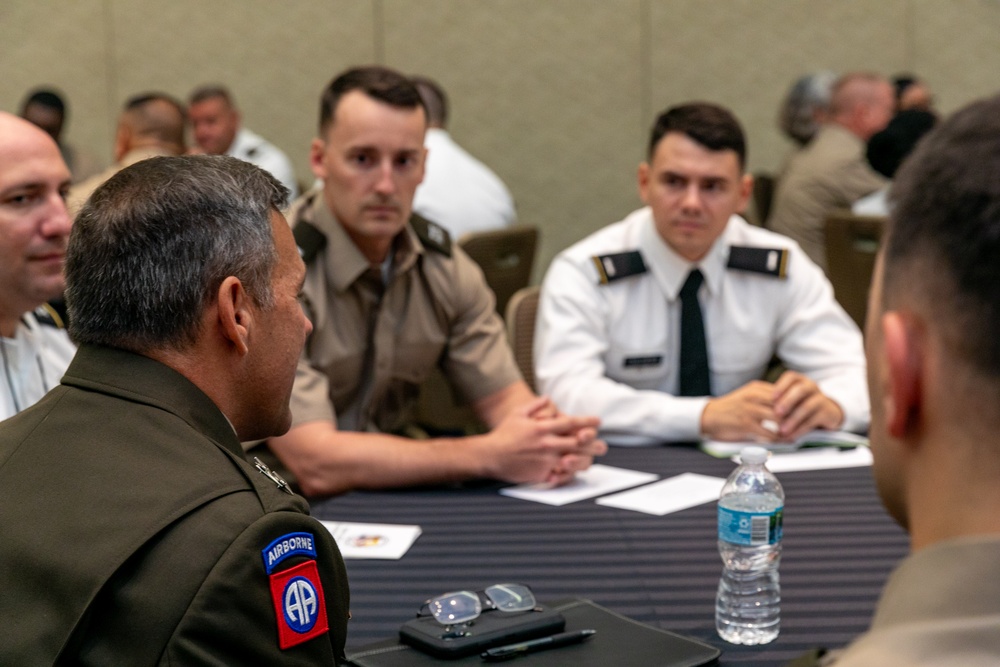 Florida Adjutant General participates in a speed mentoring session