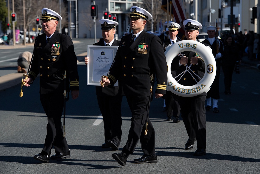 USS Canberra Freedom of Entry Australia