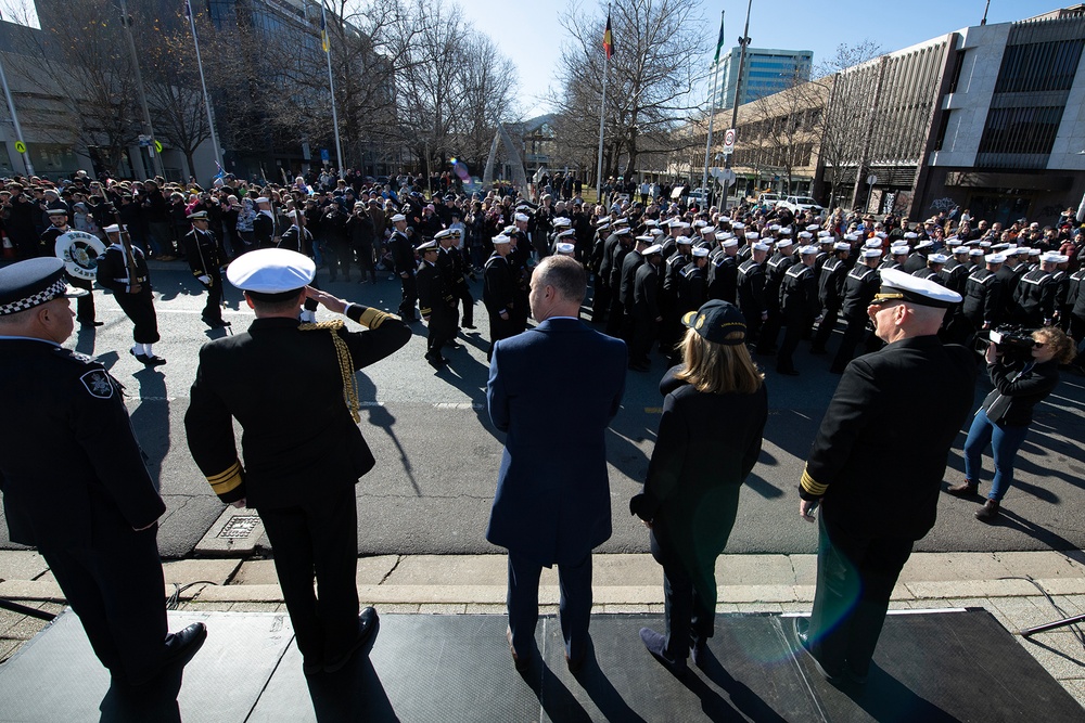 USS Canberra Freedom of Entry Australia