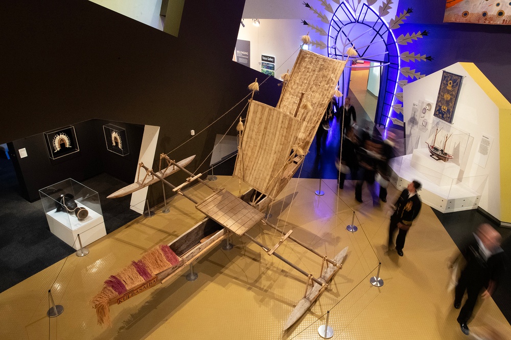 USS Canberra and HMAS Canberra Crews Tour National Museum of Australia