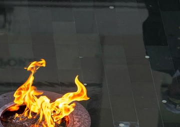 USS Canberra Crew in Australia's Last Post Ceremony