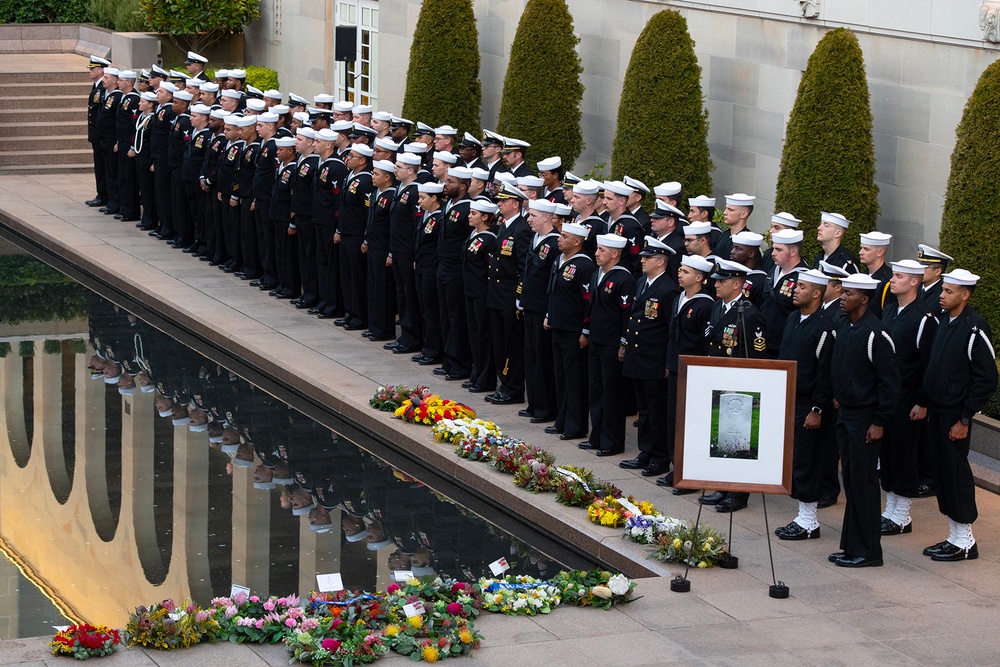 USS Canberra Crew in Australia's Last Post Ceremony