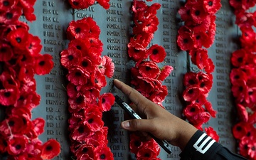 USS Canberra Crew in Australia's Last Post Ceremony