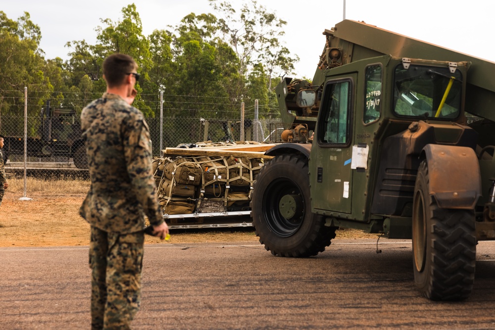 MRF-D arrives on RAAF Base Scherger during Exercise Talisman Sabre 23