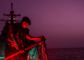 USS Paul Hamilton Helo Operations