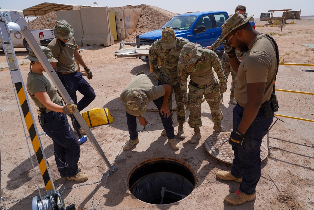 Confined space program team performs Preventive Manhole Inspections