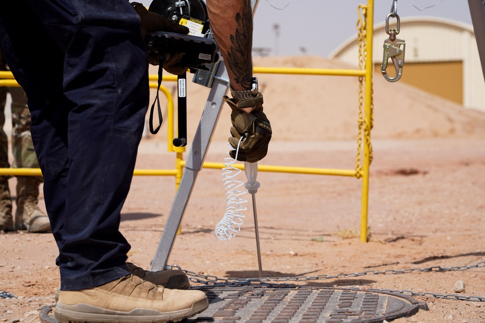 Confined space program team performs Preventive Manhole Inspections