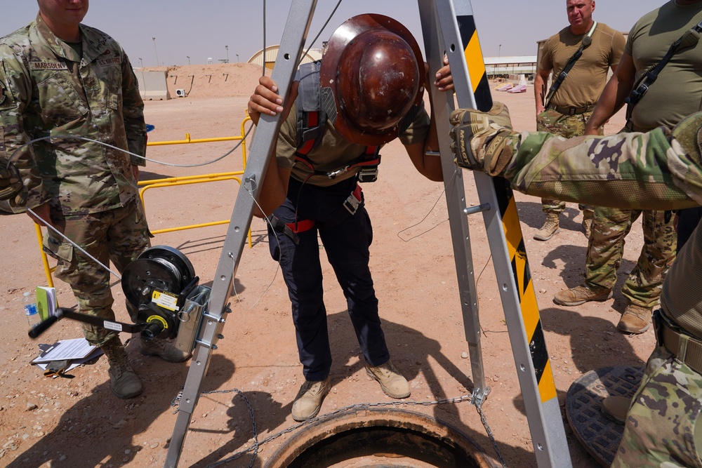 Confined space program team performs Preventive Manhole Inspections