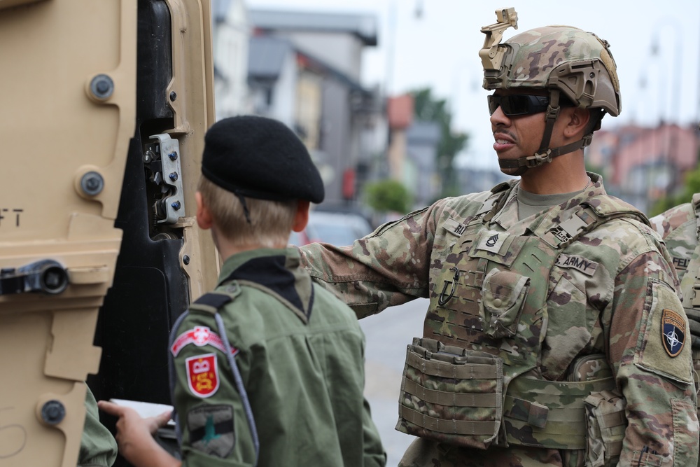 Task Force Ivy Soldiers help celebrate 1st Uhlans Regiment birthday in Augustow, Poland