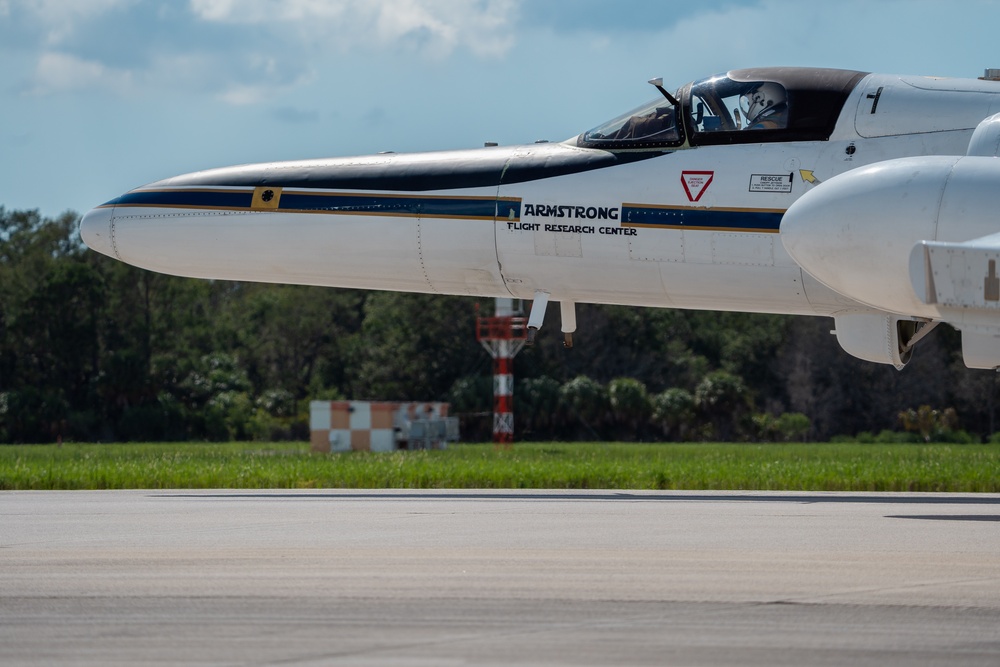 NASA operates ER-2 for lightning research