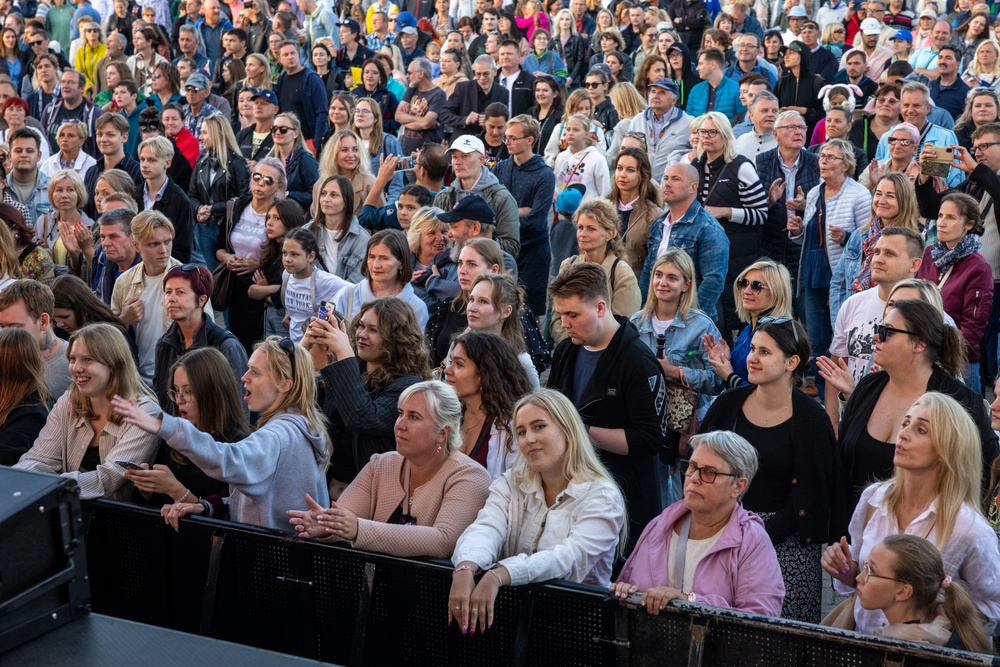 U.S. Naval Forces Europe and Africa Band performs at the Lithuania Sea Festival