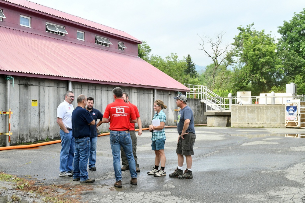 USACE Infrastructure Assessment team assesses damage to wastewater treatment plants in Vermont