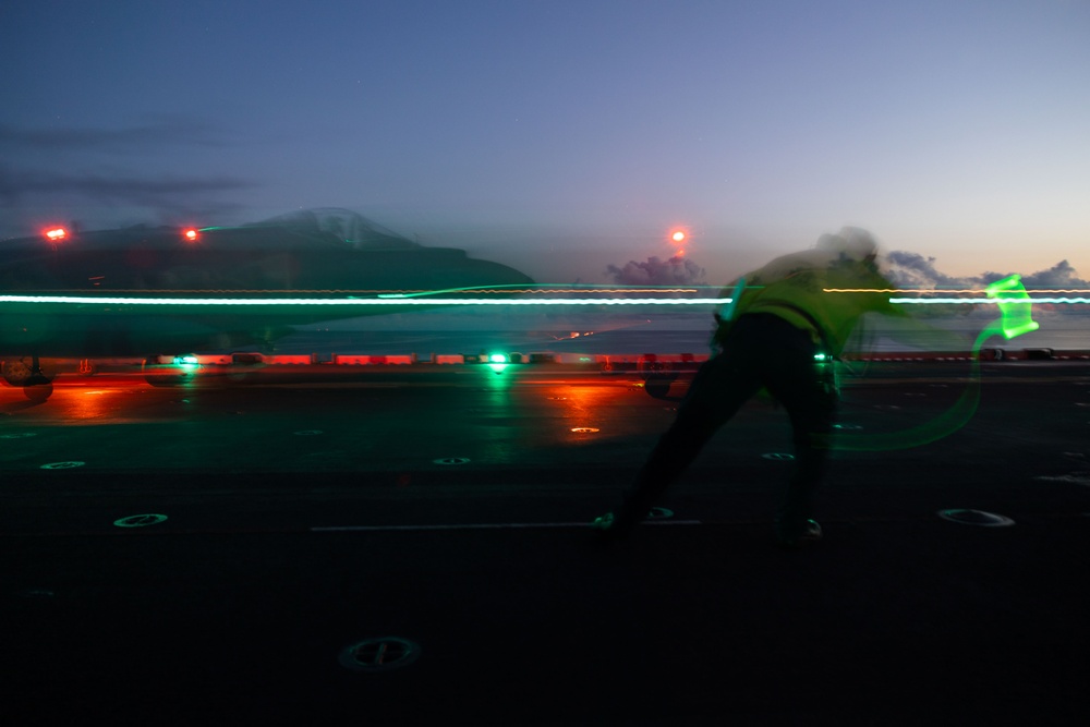 AV-8B Harrier Launches Off USS Bataan