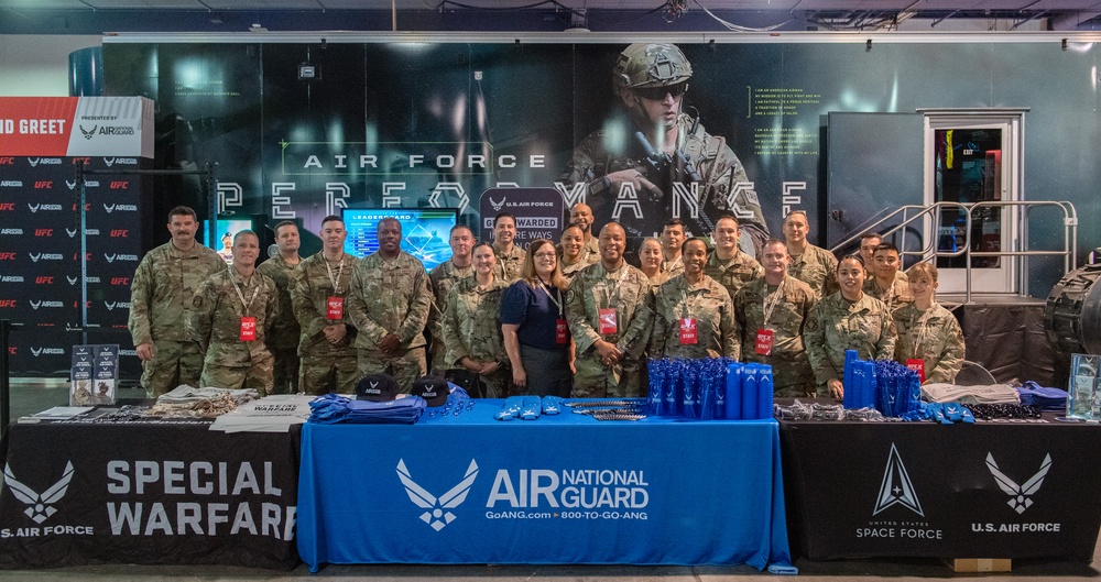 Air National Guard and Total Force Recruiting represent at UFC International Fight Week 2023