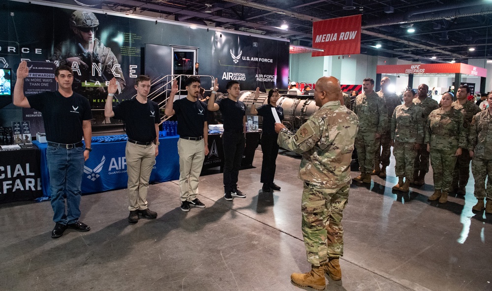 Air National Guard and Total Force recruiting represent at UFC International Fight Week 2023