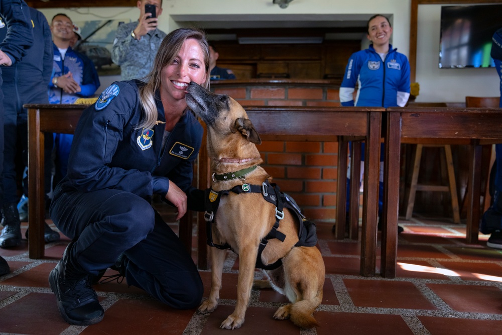 USAFA Wings of Blue participates in F-AIR Colombia 2023